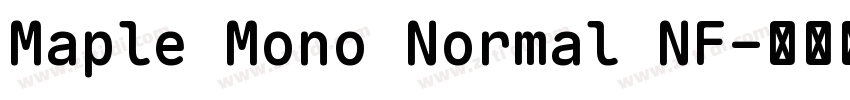 Maple Mono Normal NF字体转换 Maple Mono Normal NF字体转换